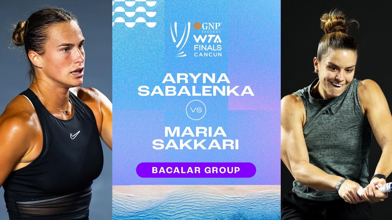 Арина Соболенко против Марии Сахари | Групповой этап финала WTA 2023 | Обзор матча WTA