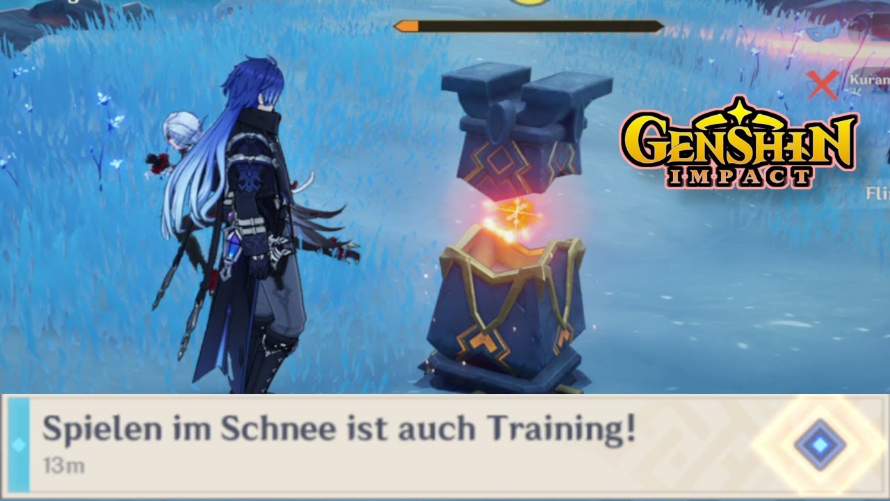 Genshin Impact - Schneeflucht! Spielen im Schnee ist auch Training!
