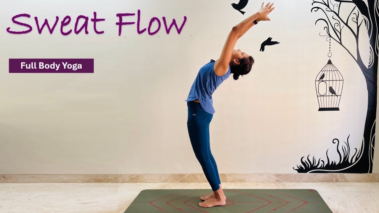 30 Min Sweat Flow Yoga | Full Body Yoga Workout (12 Surya Namaskars)