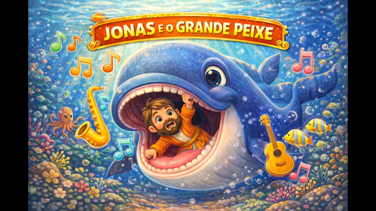 Música Infantil 🐋✨ Jonas e o Grande Peixe | Musica para Criança