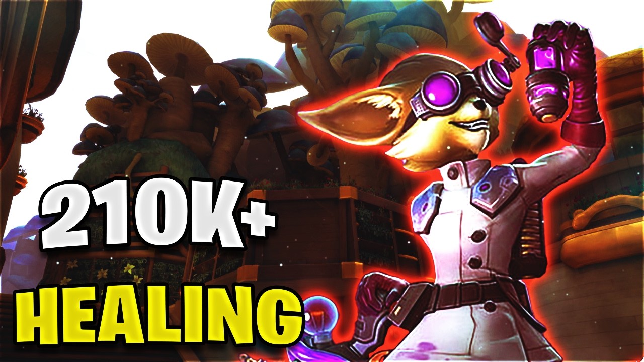Более 210 000 исцеления на Пипе? | Рейтинговые игры Paladins