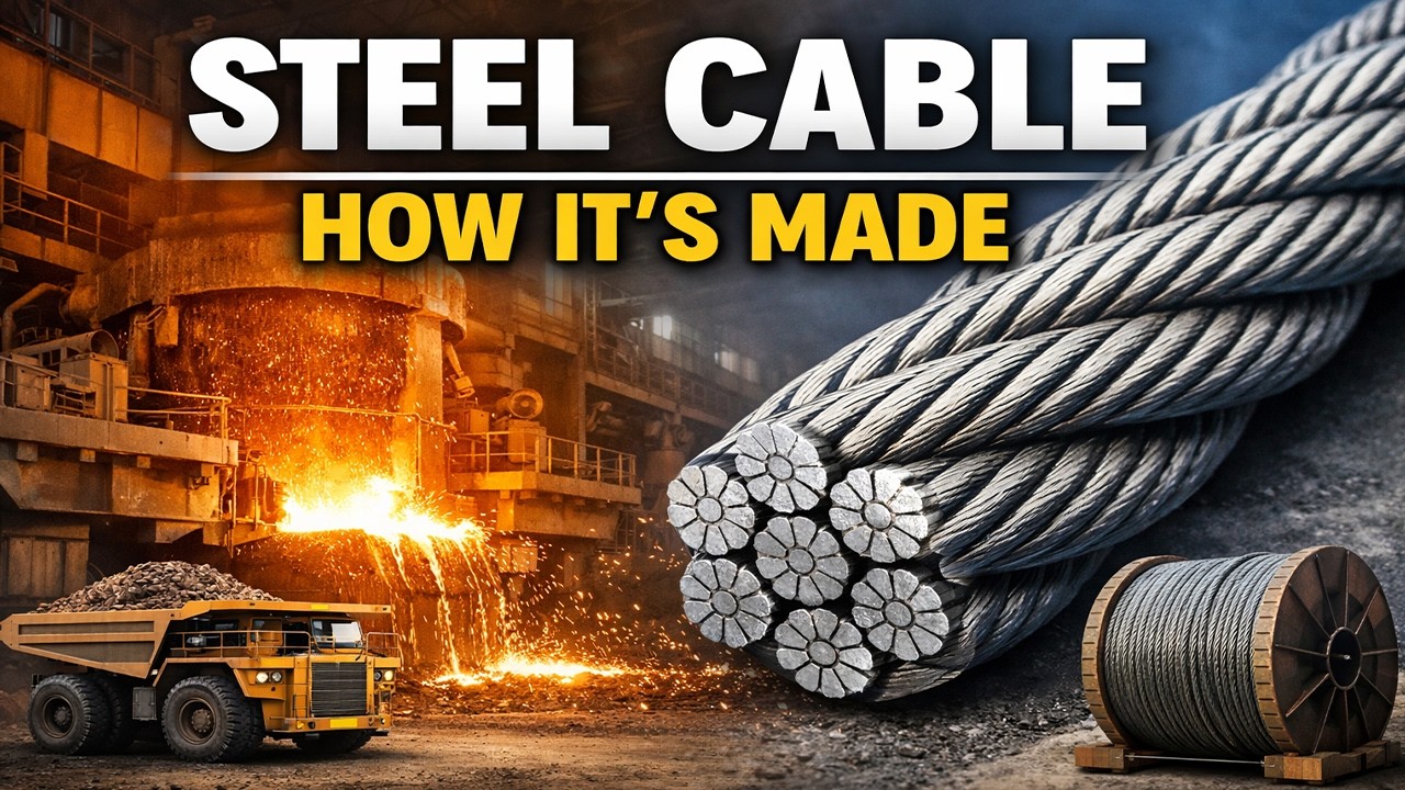 You Won’t Believe the Production of Giant Bridge Steel Cables in a Mega Factory