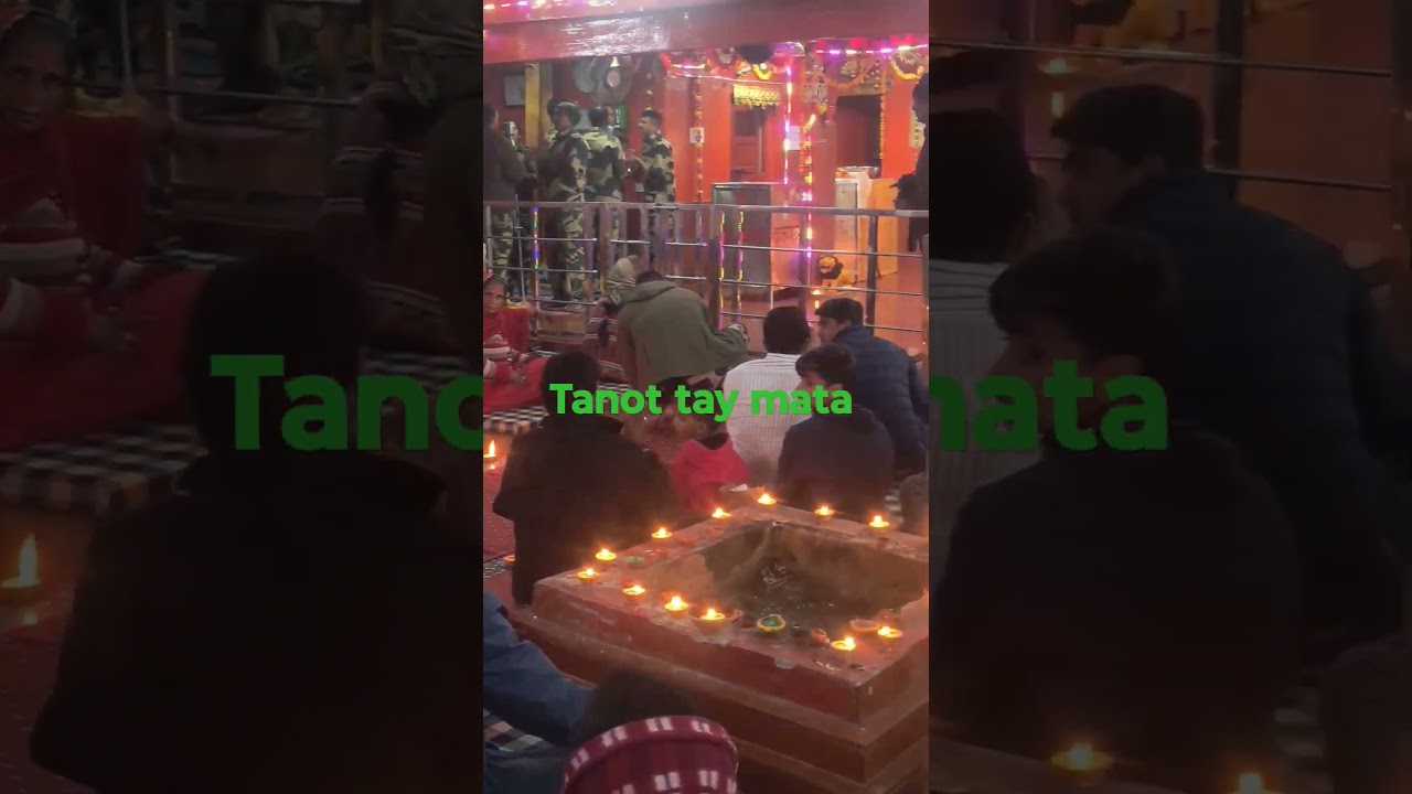 tanot mata aarti 🚩🚩🇮🇳 #tanotmata #viral #tanotmatamandir #youtubeshorts