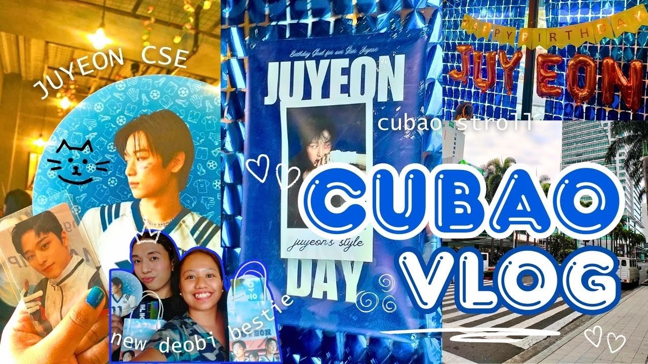 ᯓ A DAY IN CUBAO | The Boyz Juyeon Cupsleeve Event, Friend Meetup, & Short Stroll 😻🛍️