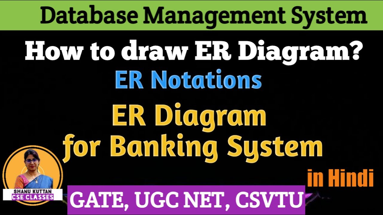 L2.10 How to draw ER Diagram? | Banking System ER Diagram | ER Notations | DBMS | Shanu Kuttan