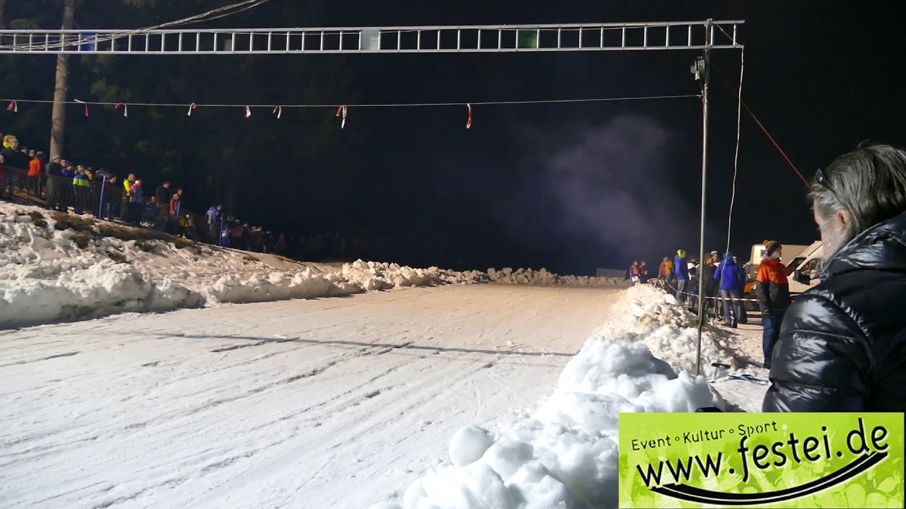 Das Skijöring des MSC-Ramsau am Hochschwarzeck im Berchtesgadener Land Motorsport pur