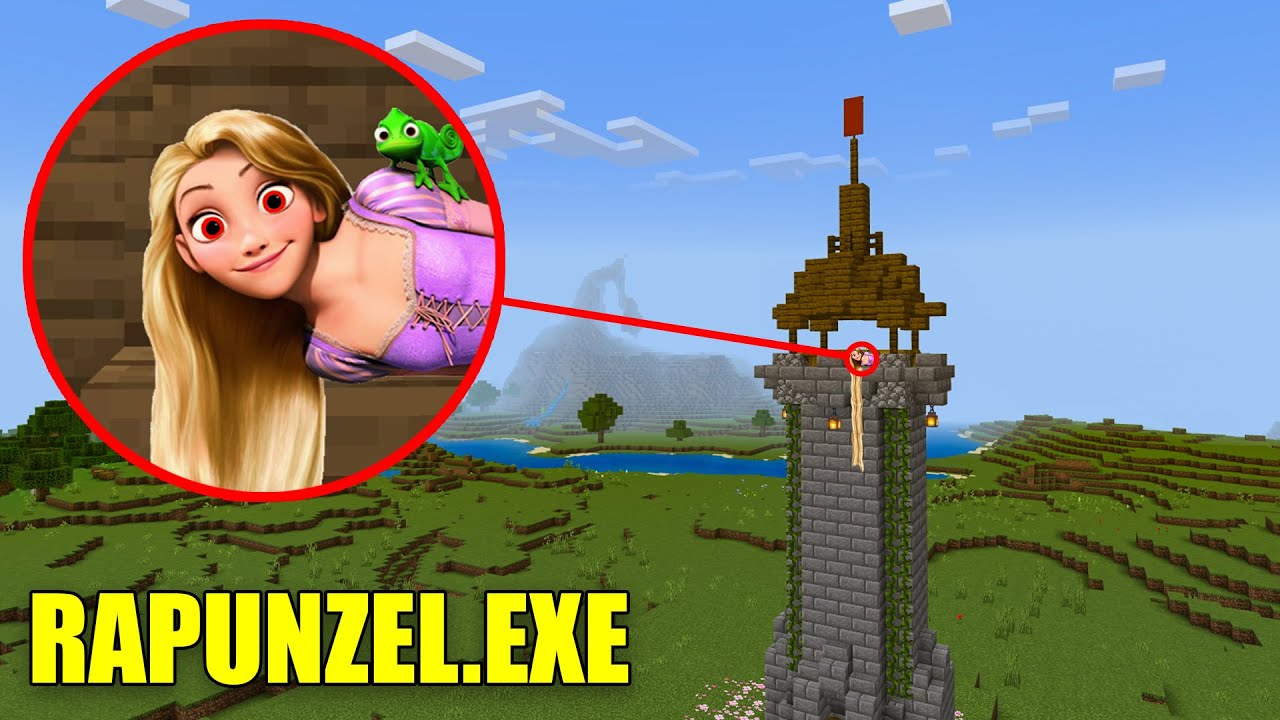 KIZ KULESİNDE Rapunzel.exe'yi BULDUM! - Minecraft