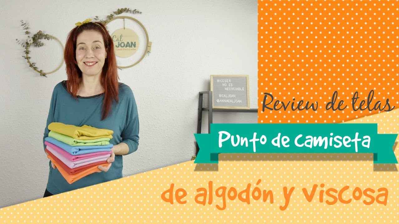 Punto de camiseta de algodón y viscosa: Review de telas