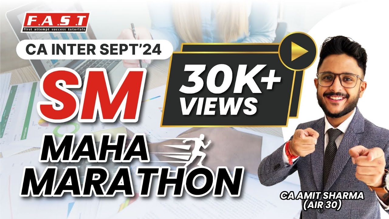 STRATEGIC MANAGEMENT (SM) MARATHON I SM IN 3 HOURS I CA INTER SEPT 24 I CA AMIT SHARMA(AIR 30) 