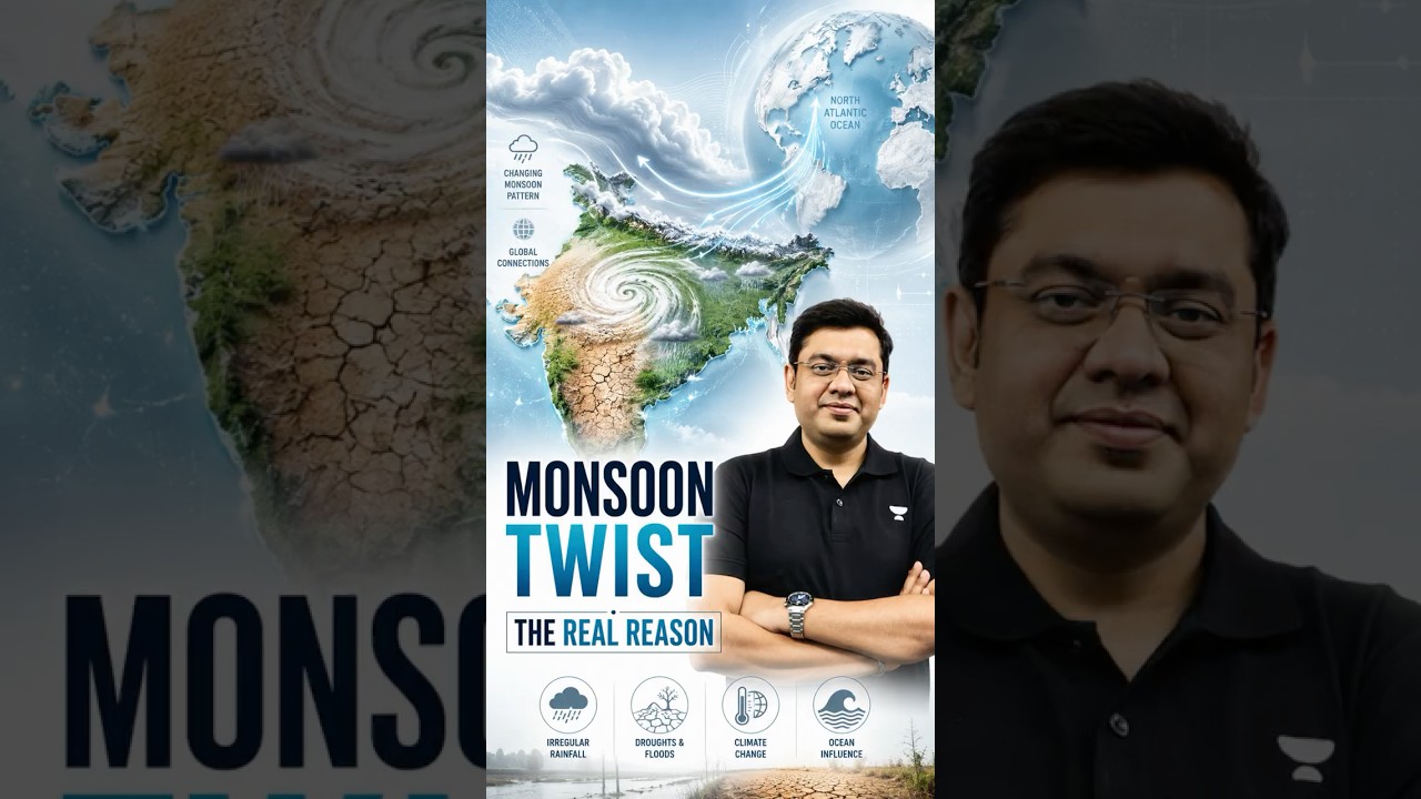 Scientists Just Found Why India's Monsoon Is Changing! 🌧️ UPSC Geography | Mukesh Jha