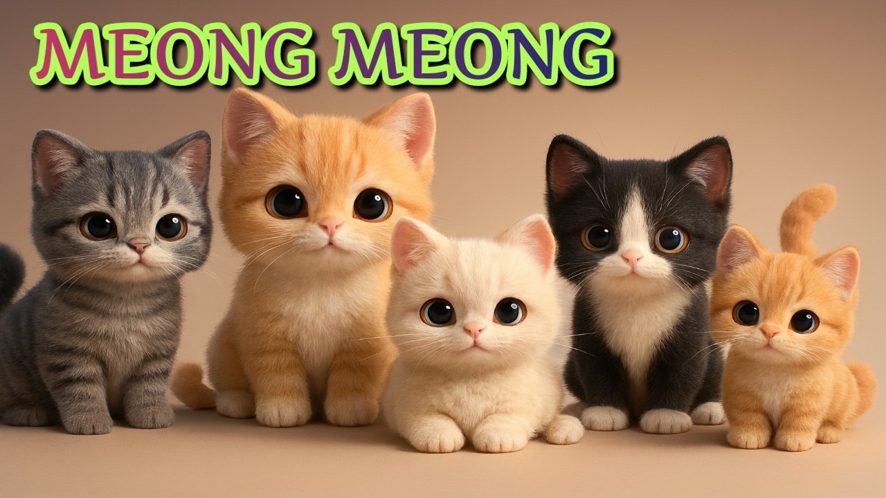 Lagu Anak Anak - ANAK KUCING MEONG MEONG - Lagu Anak & Balita Paling Viral Terbaru 2025
