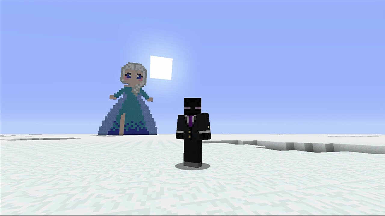 Elsa Frozen pixel art tutorial minecraft xbox 360 ! noobtorial !