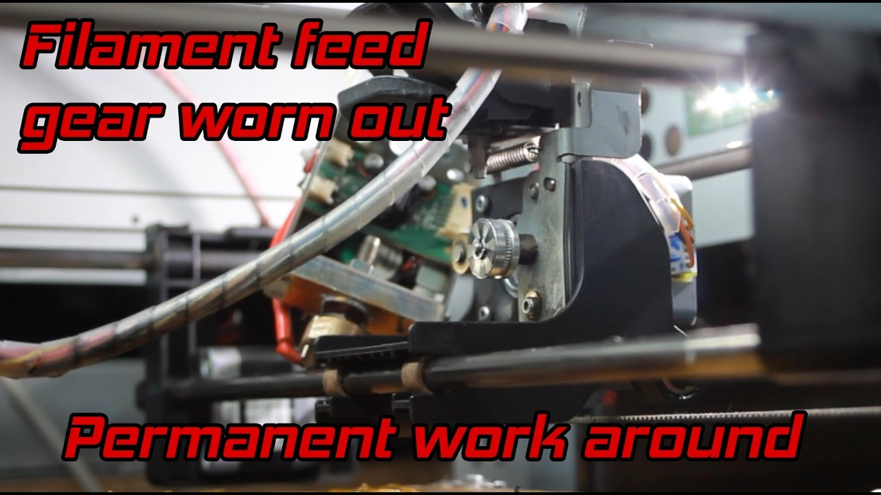 Da Vinci 1.0a Filament feed gear replacement (1728 hours)