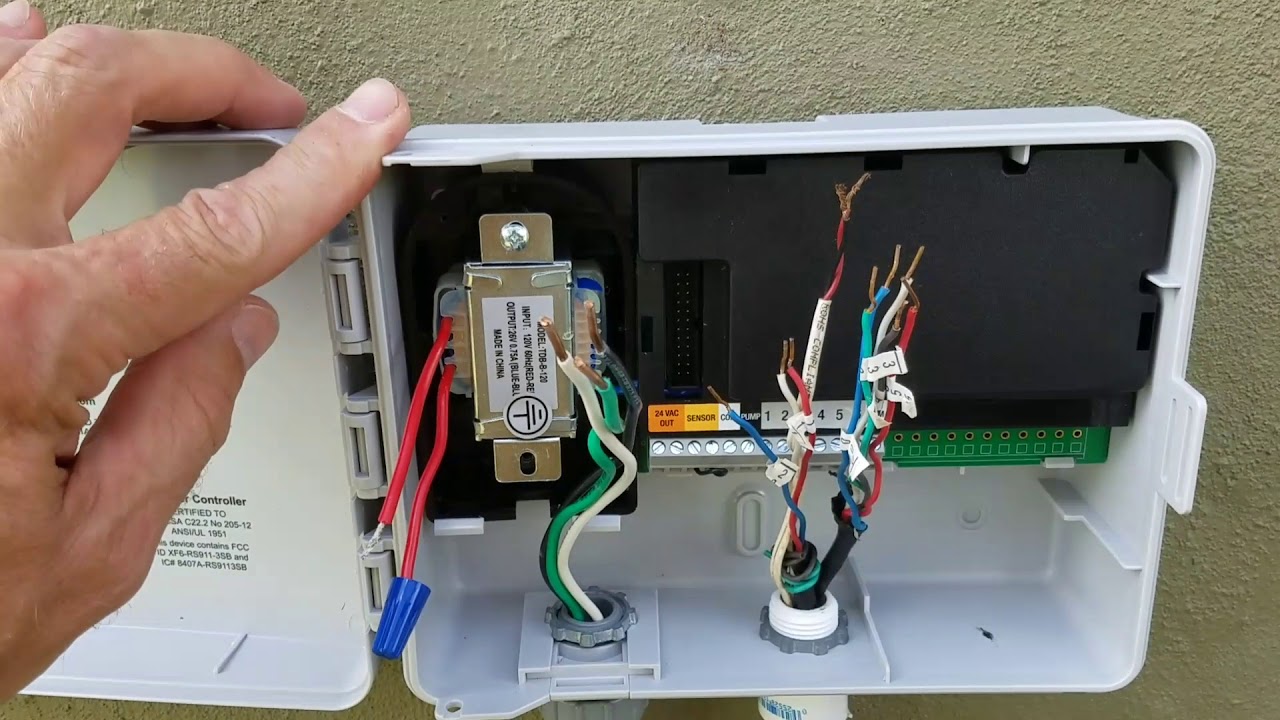 Install b-hyve smart wifi (hard-wire to a/c pwr)