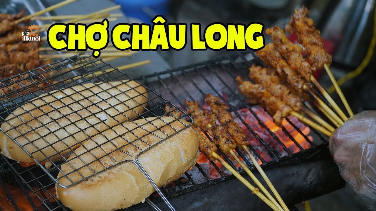 Độc lạ hè phố với quán bánh mì kẹp thịt nướng thơm ngon hấp dẫn chợ Châu Long #hnp