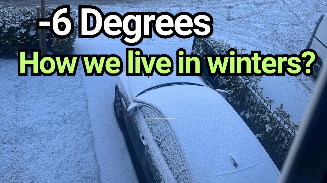 -6 Snowfall & Winter routine in UK - Daily life in UK winters