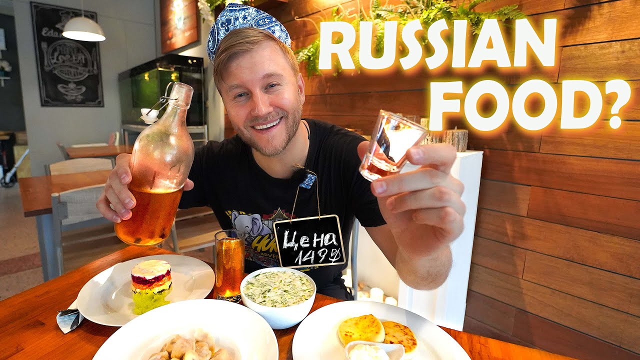 Trying RUSSIAN Food in Thailand / What Do People Eat in Russia? / Koh Samui Tour 2022