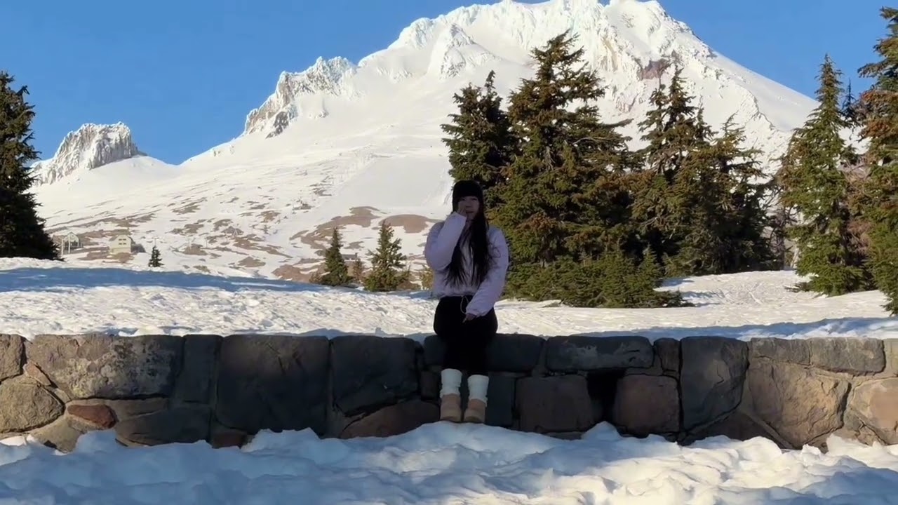 The first video with Kyaw Kyaw Poe 😊Mt.Hood Oregon 🏔️🗻