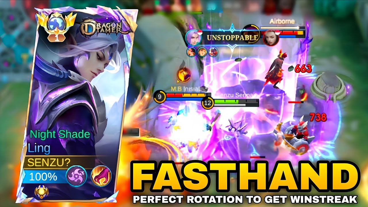 ЛИНГ ФАСТХЭНД ЛУЧШАЯ РОТАЦИЯ ДЛЯ ПОЛУЧЕНИЯ WINSTREAK (обязательно попробуйте!!) ~ МОБИЛЬНЫЕ ЛЕГЕНДЫ