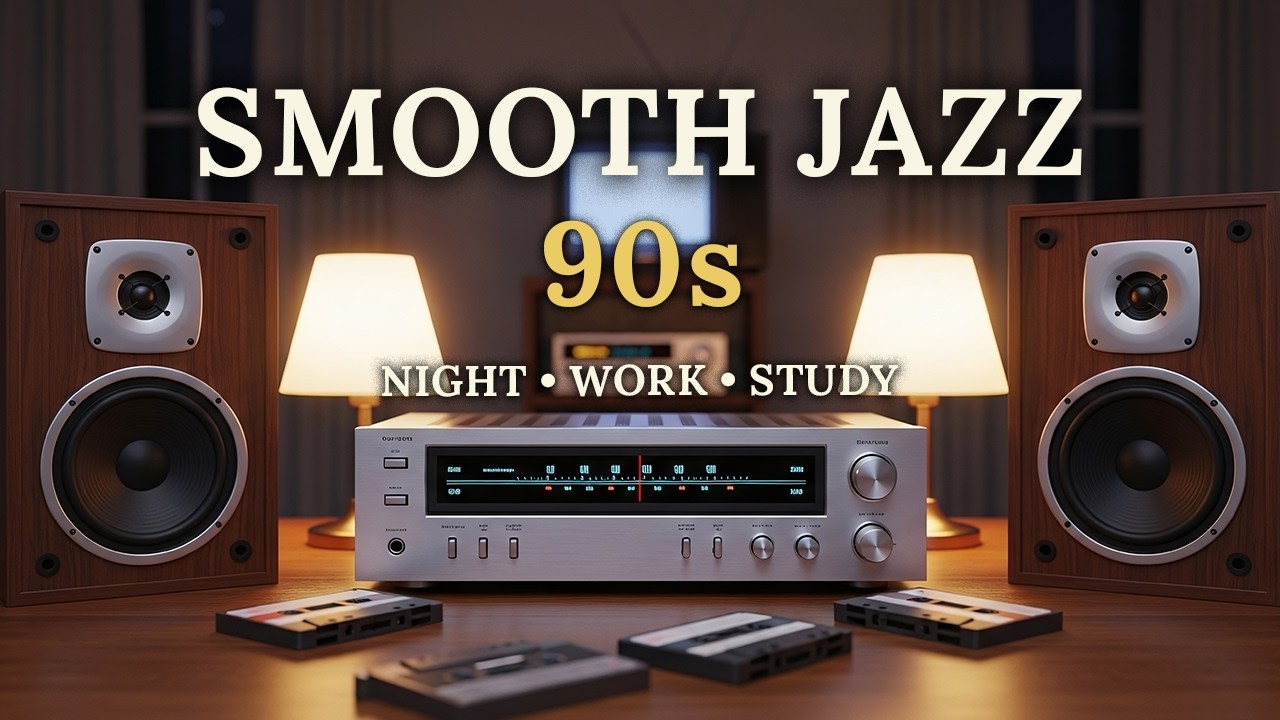 Smooth Jazz & Soulful R&B 90s 🎷 Calm Instrumental Music for Work, study & Nighttime