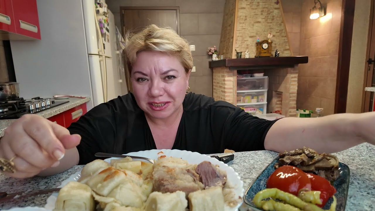 МУКБАНГ 🍽 ХИНКАЛ МОя слабость.MUKBANG 🍴khinkal is my weakness. how I got drunk