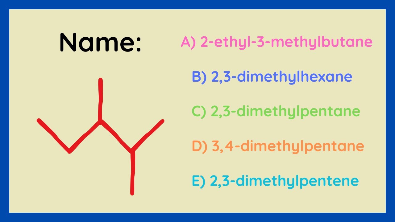 Name This Tree Twig Organic Molecule - Organic Molecule Naming