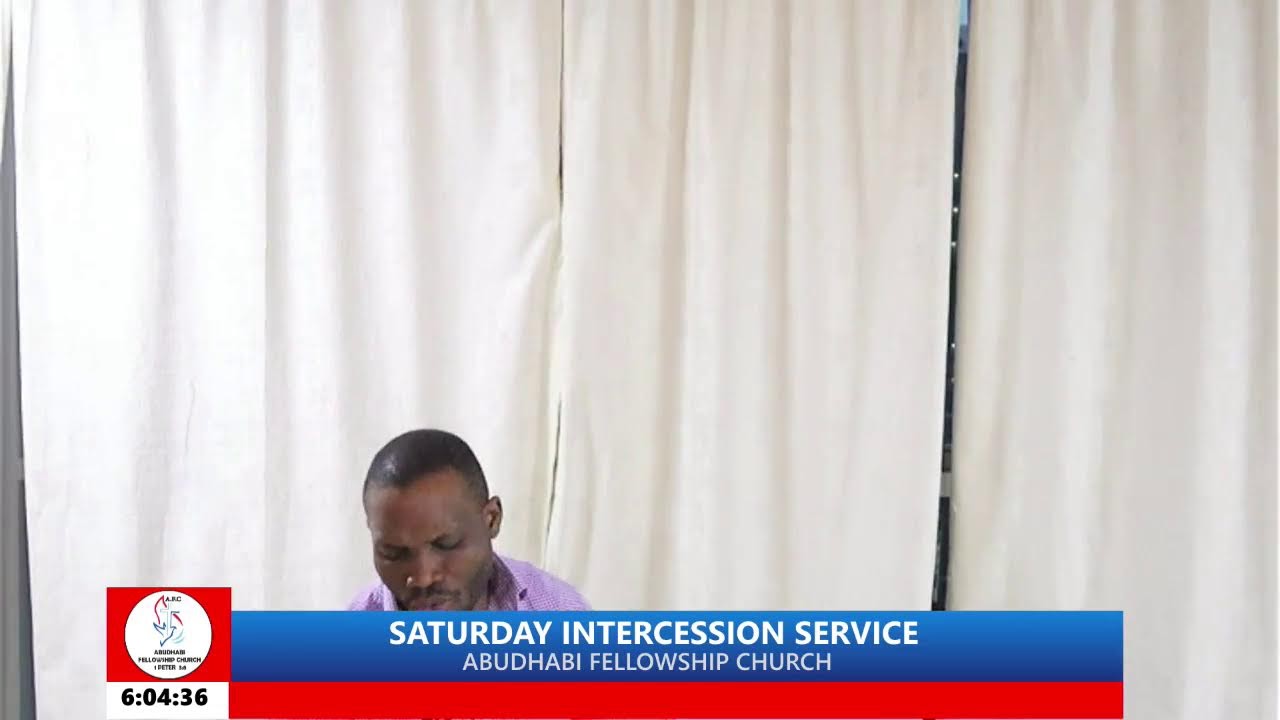 SATURDAY INTERCESSION SERVICE