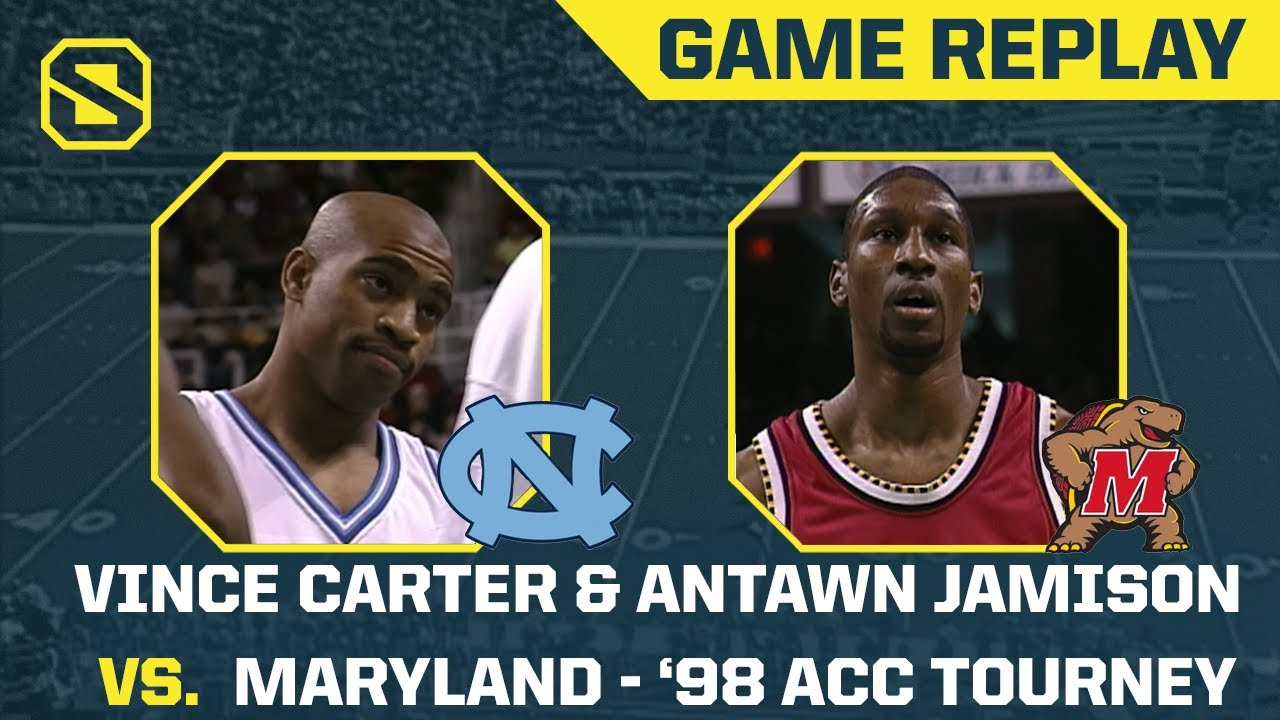 Vince Carter & Antawn Jamison Go to Overtime vs. Maryland | UNC vs. Maryland - 1998 ACC Tournament