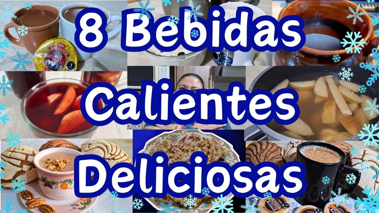 🥶8 BEBIDAS CALIENTES DELICIOSAS❄️ #mihogardulcehogar #bebidascalientes #chocolate #frio #viral