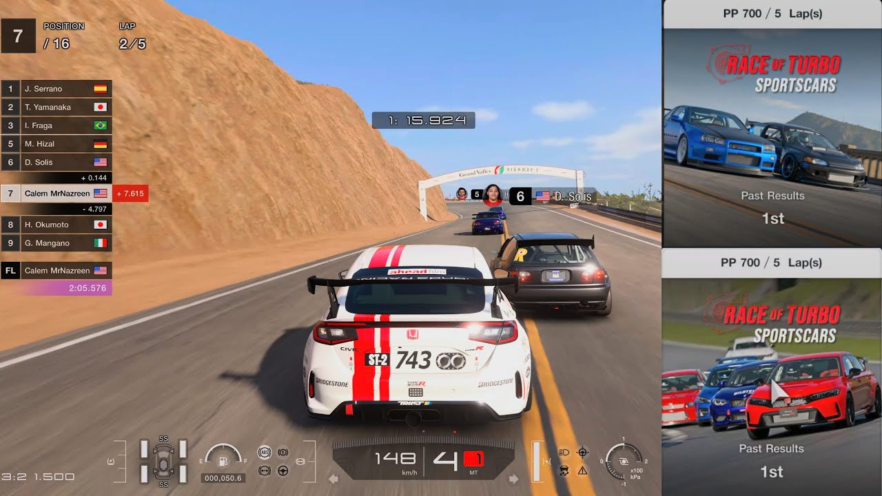 Gran Turismo 7 | Race of Turbo Sportscars Two New Events Difficult Hard - Civic Type R FL5 PP638