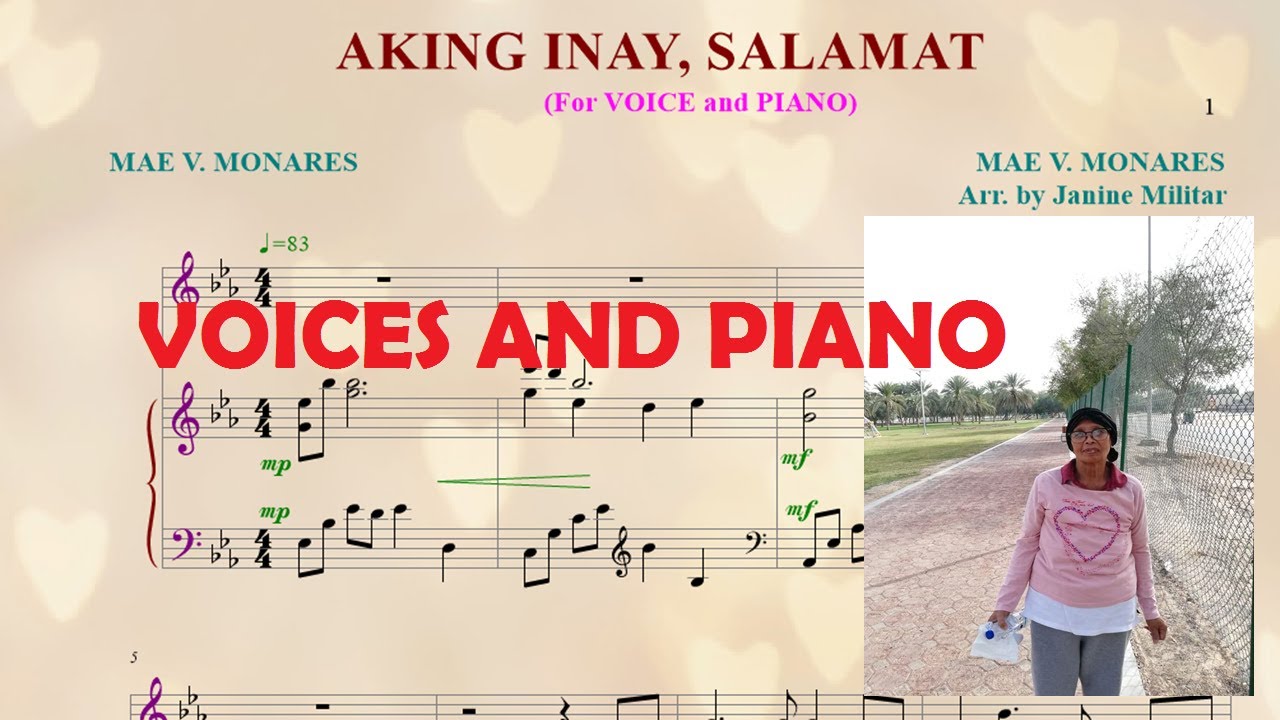 SOLO - AKING INAY, SALAMAT - Voices and Piano