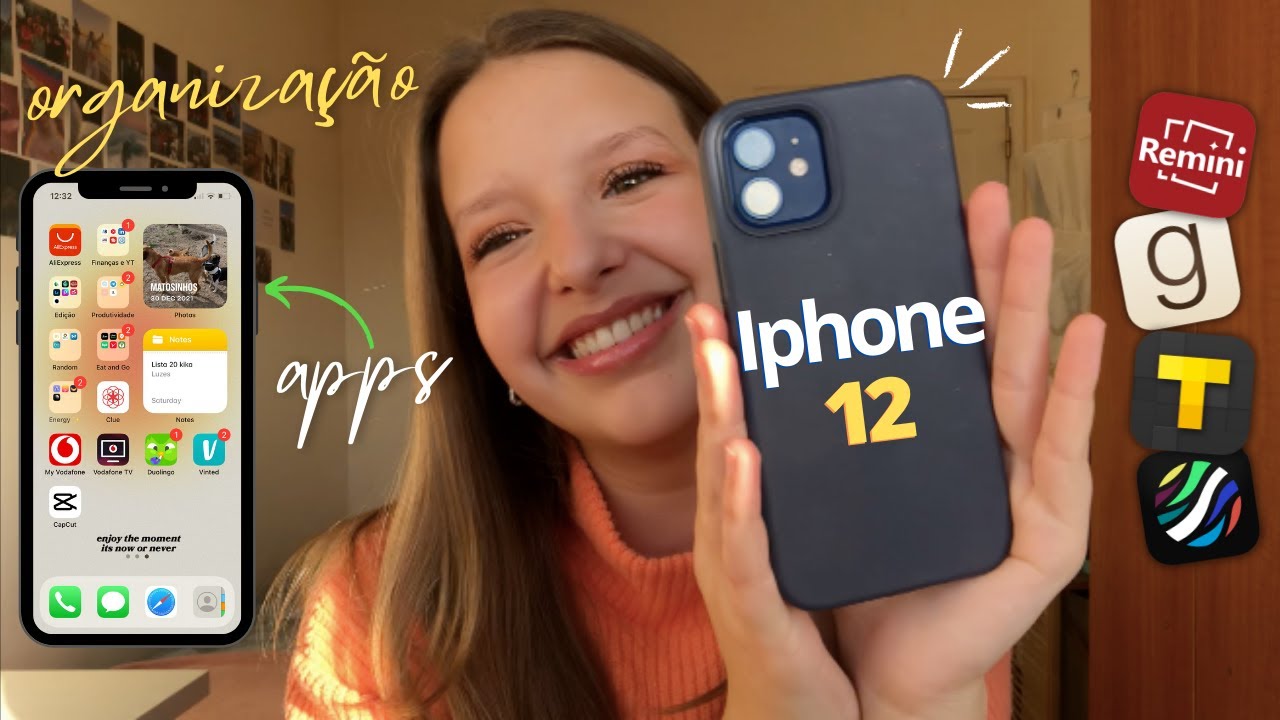 O QUE TENHO NO MEU IPHONE? tour pelas apps + organização | Apenas Filipa