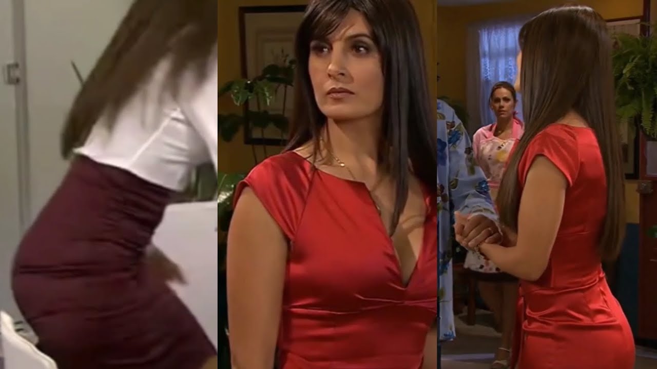 Mayrín Villanueva sexy vestido rojo