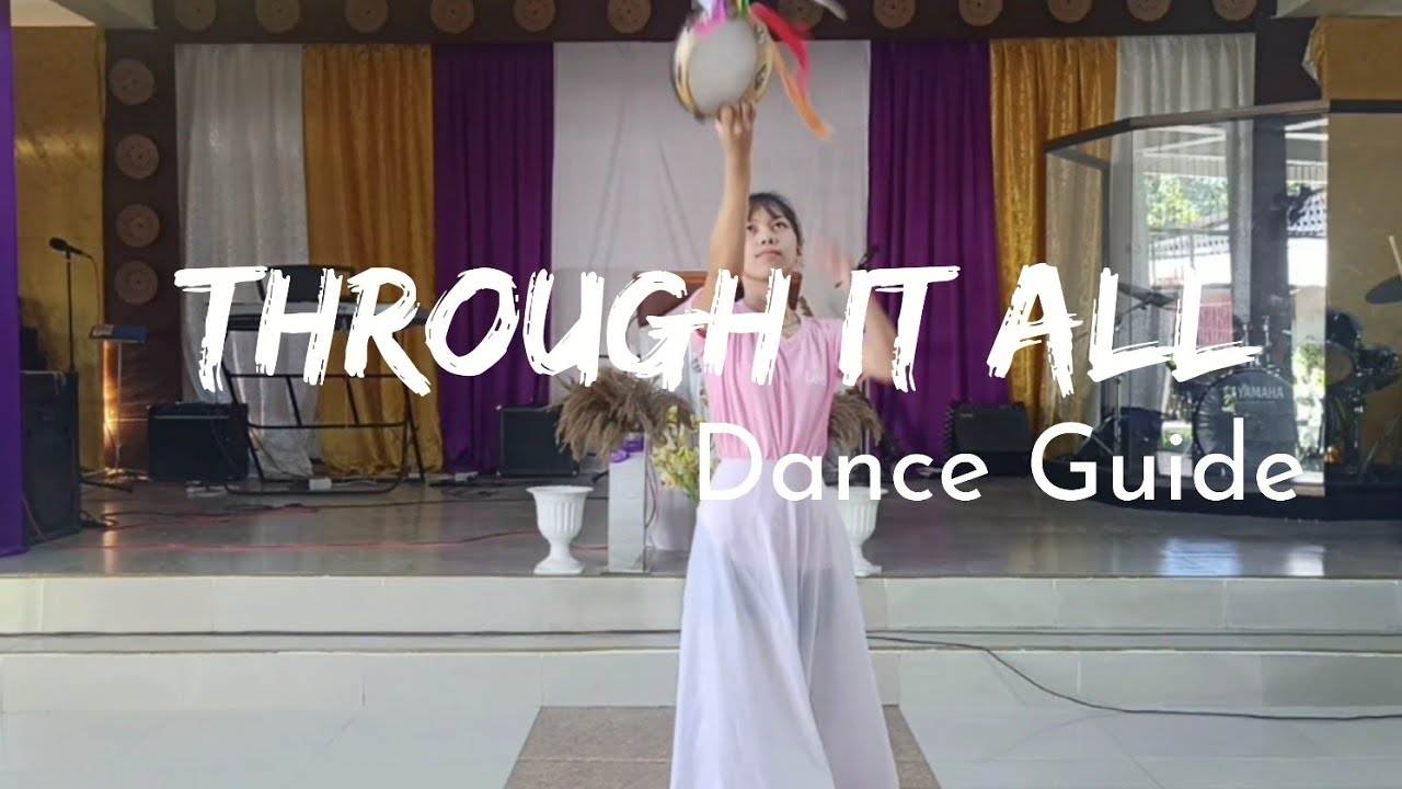 Tambourine Dance Tutorial| Through it all Hillsong| Worship steps