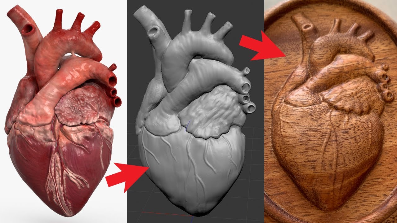 Превратите плоское изображение в 3D-рельеф для ЧПУ