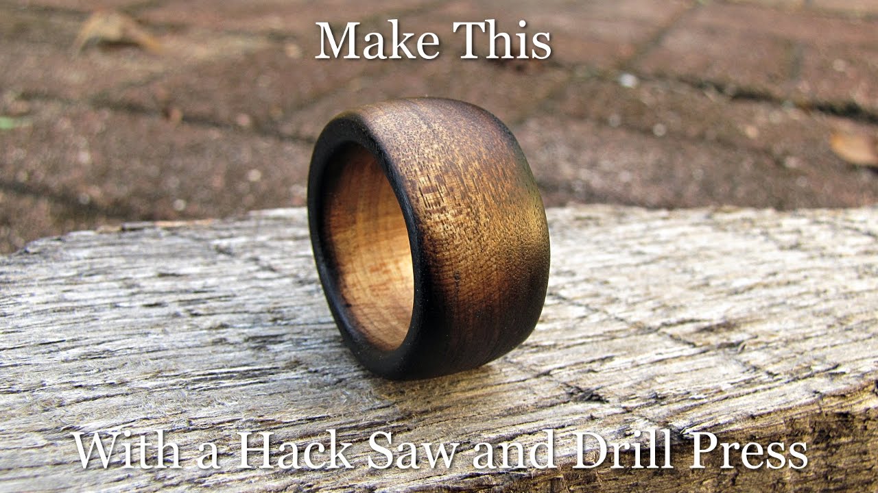 Make a Charred Whisky Barrel Finish Wood Ring