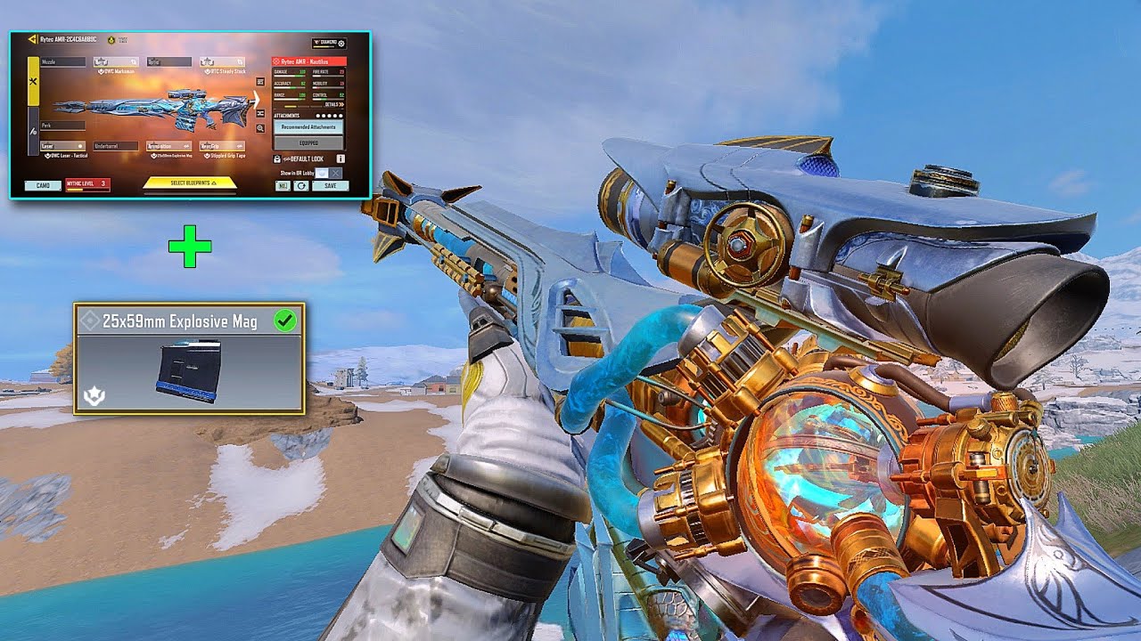 This RYTEC GUNSMITH + EXPLOSIVE MAG is OVERPOWERED in COD MOBILE | Best RYTEC Gunsmith CODM BR