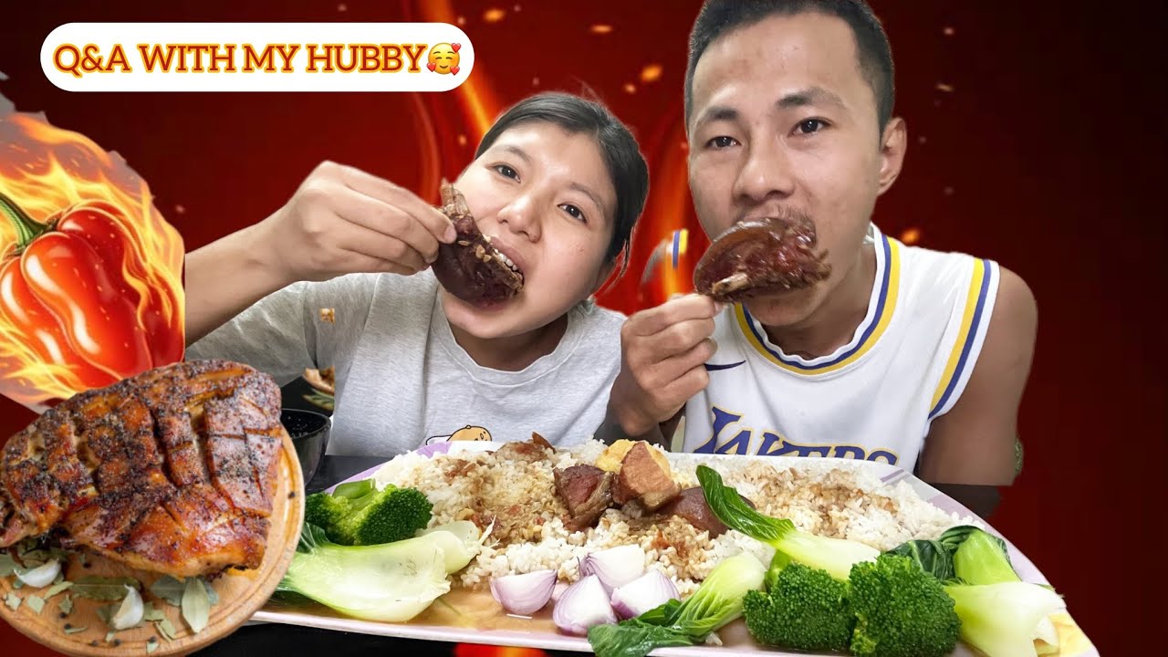 Мукбанг с Axone и копченой свининой 🤤 заставил нас замолчать на секунду 😂 Вопросы и ответы с моим...