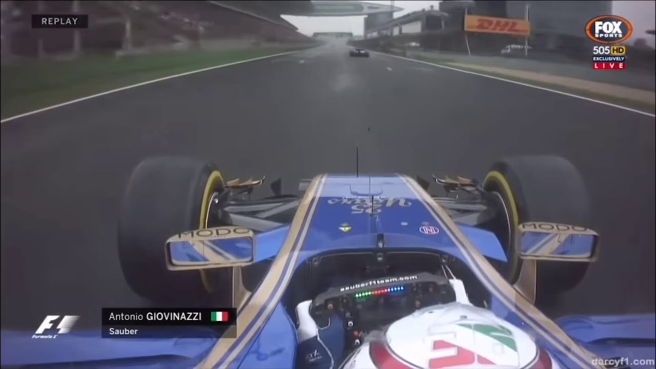 F1 2017 China Giovinazzi Crashes