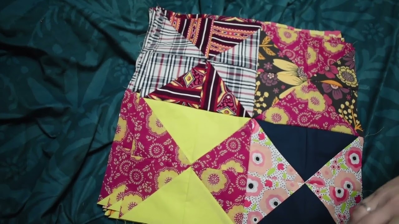 Broken Dishes with my Leftovers - A Quilt top