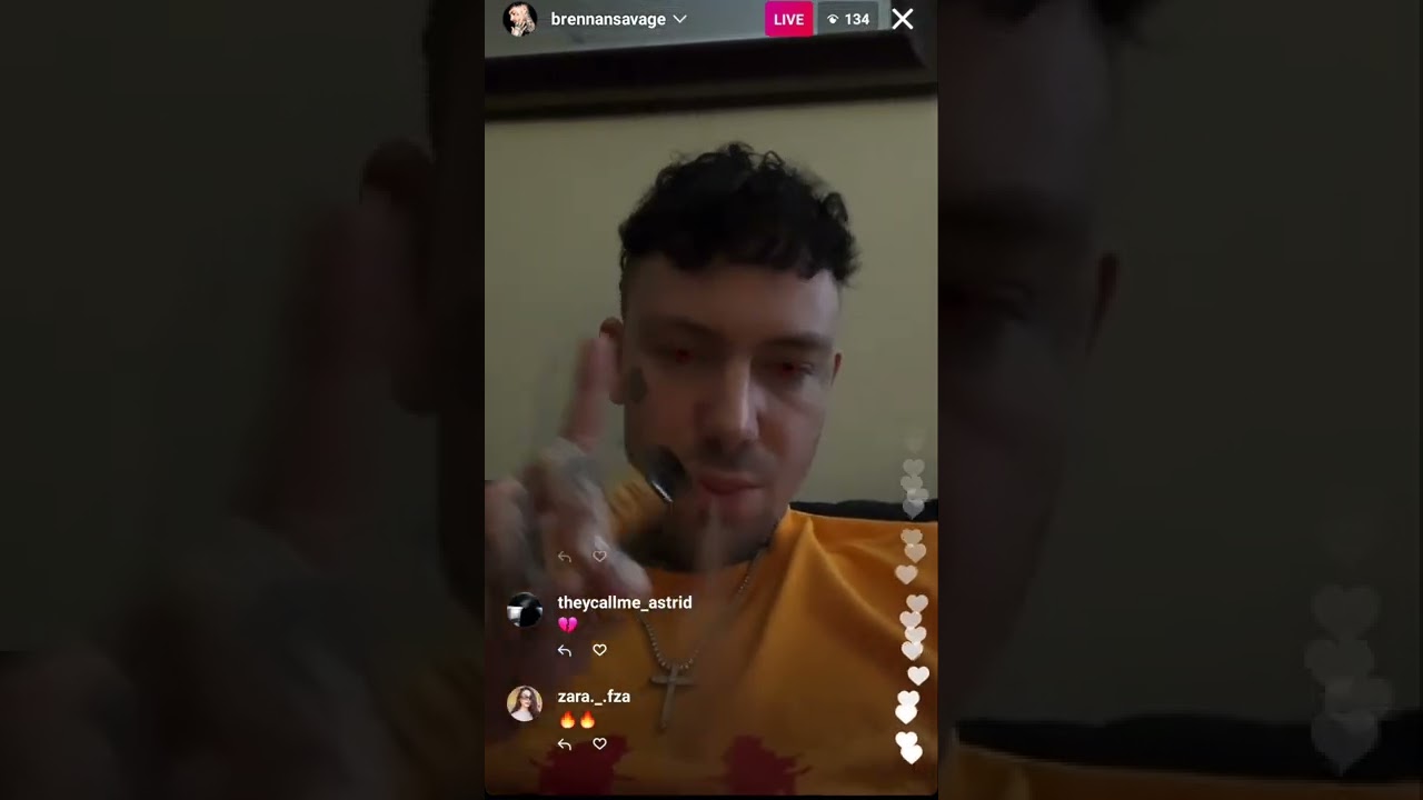 Brennan Savage Instagram Live New Snippet