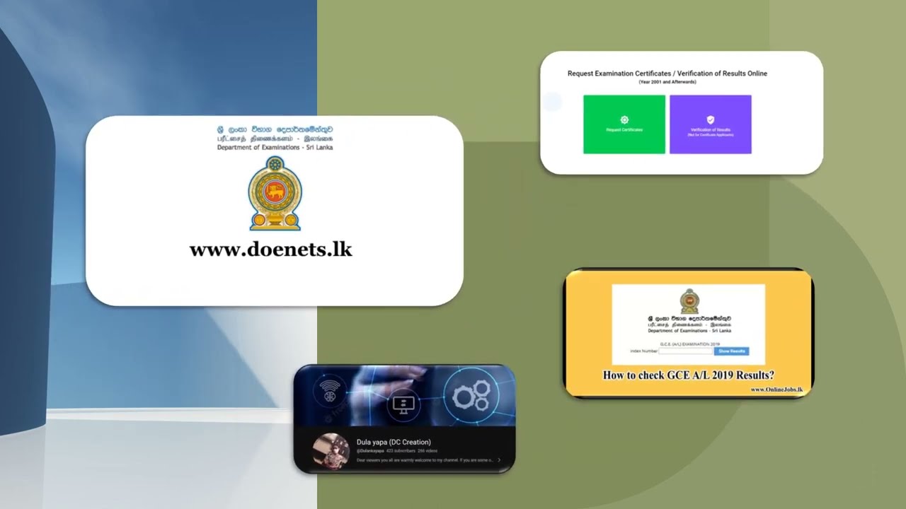 How to check old exam (O/L,AL)result from DOE #dula_yapa #dc_creation #exam #results #old