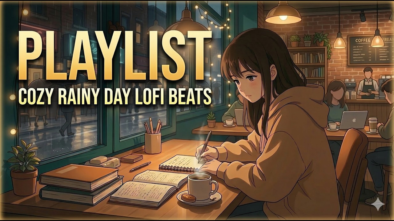 [Playlist]Rainy Day Cafe Lofi ☕| Deep Focus & Study Beats