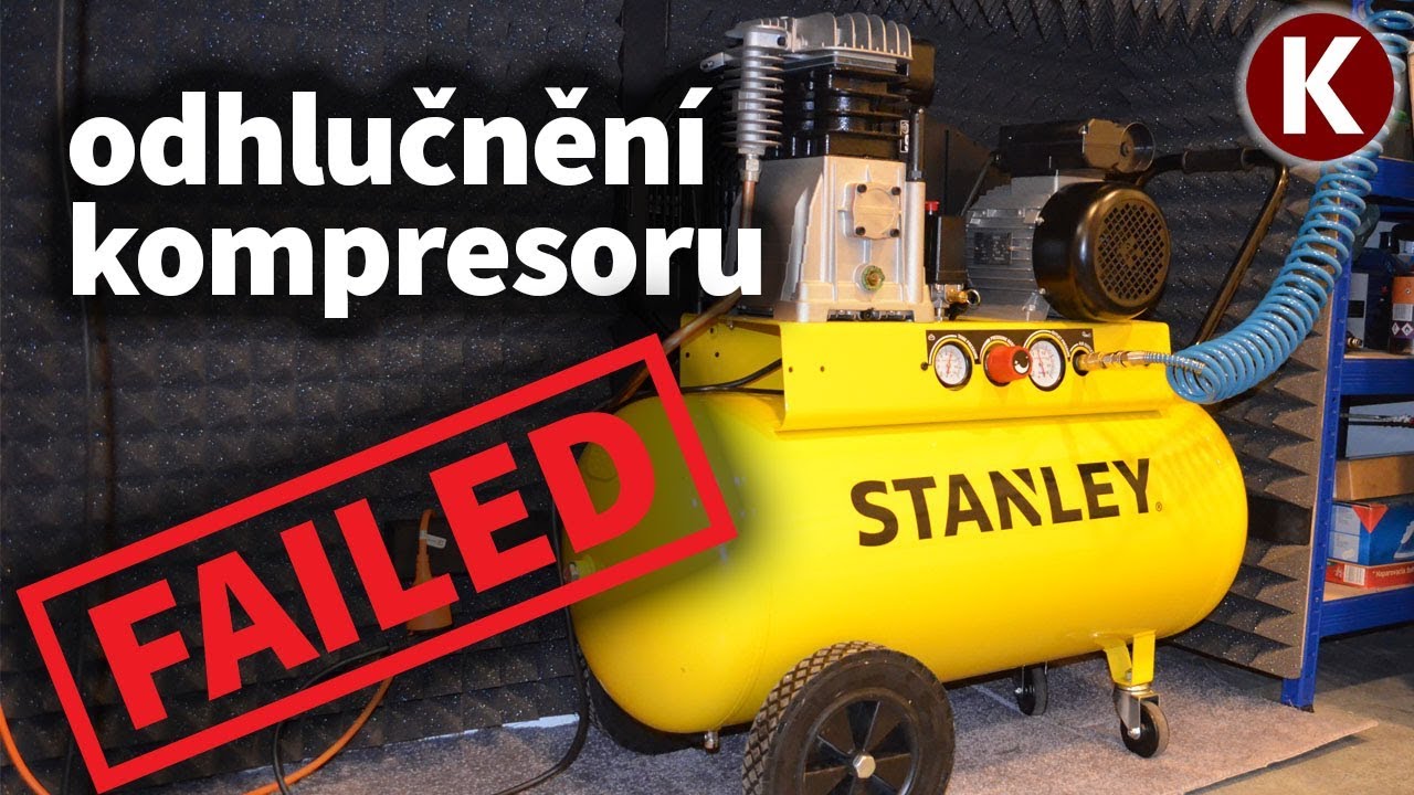 Představení a odhlučnění kompresoru - trochu FAIL - STANLEY B 400/10/100