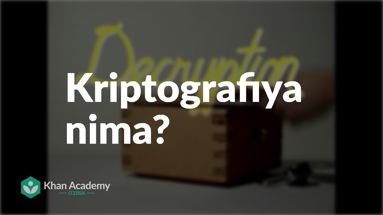 Kriptografiya nima? | Kriptografiya | Informatika
