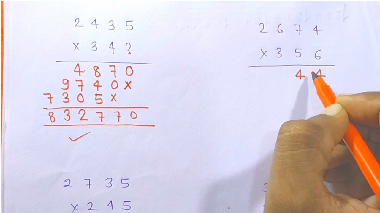 तीन अंकों की गुणा करना सीखें // tin anko ki guna / multiply kaise karte hain / #multiple #guna