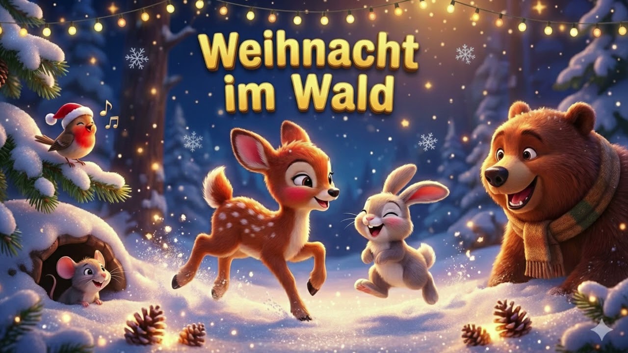 Die Tiere feiern Weihnachten 🐾🎄 | Ruhiges Kinderlied