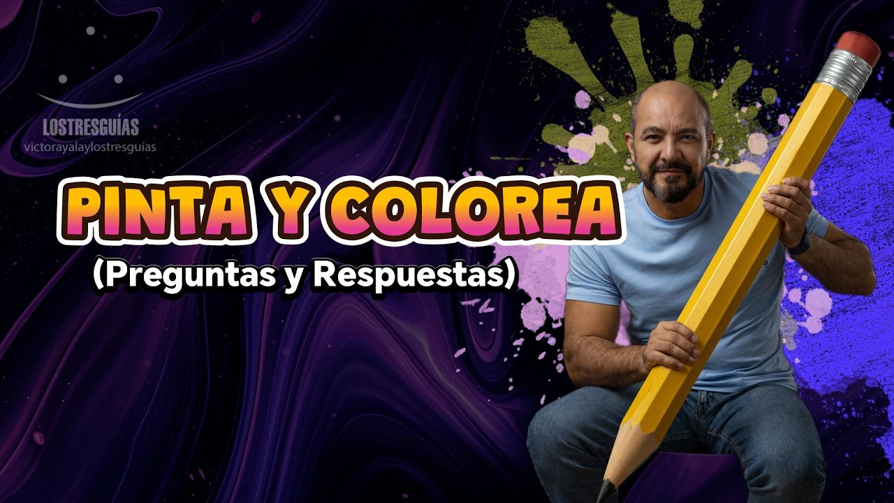 🎨🖌️PINTA Y COLOREA  🔴EN VIVO CON VÍCTOR AYALA Y LOS TRES GUÍAS