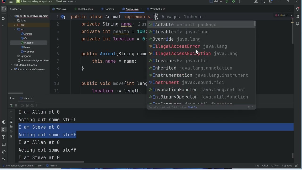 3 of 5 - Java OO Basics - Interfaces