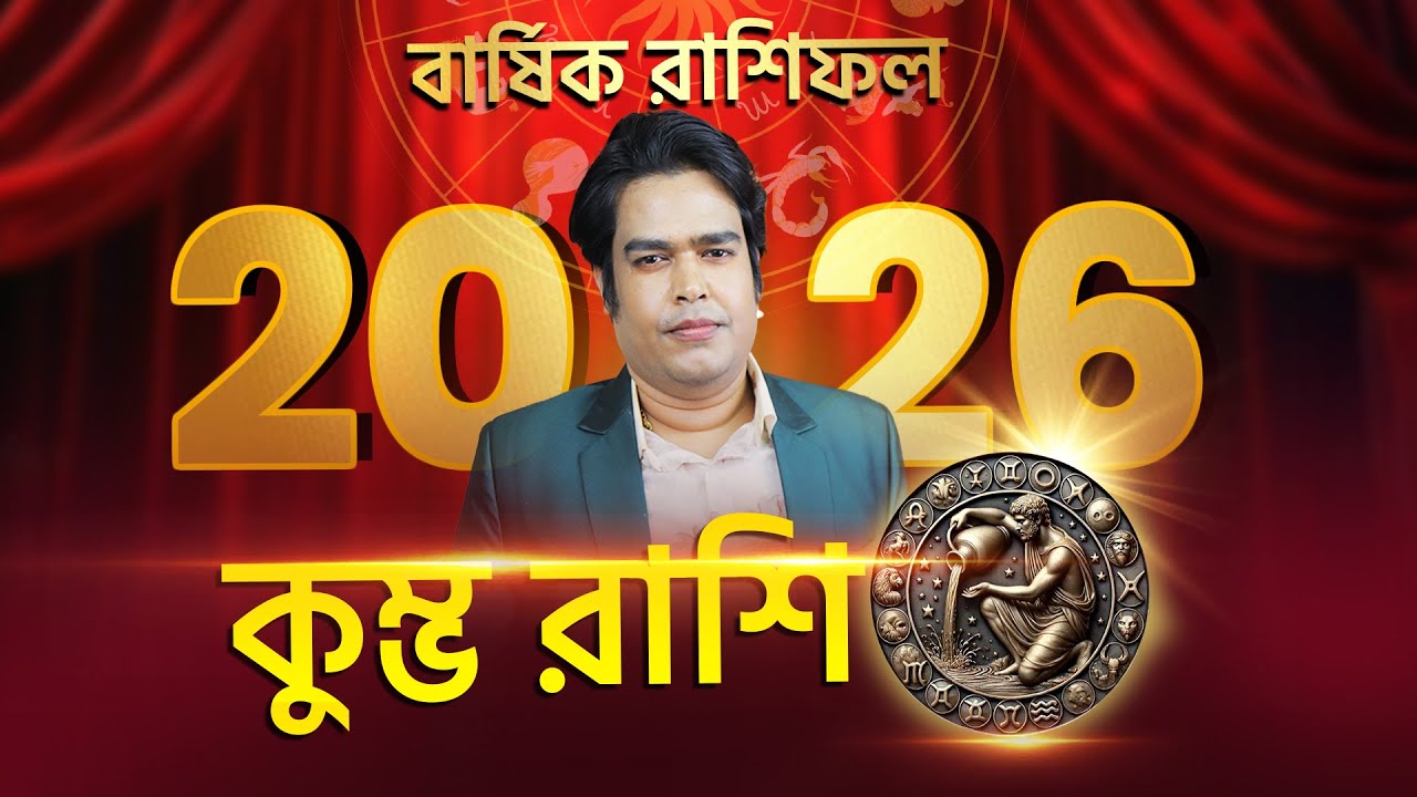 কুম্ভ রাশির জন্য ২০২৬ এ হঠাৎ সৌভাগ্য, সুযোগ ও জীবনে আলো আসবে! Astrologer Joydev Sastri